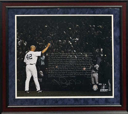 Mariano Rivera Signed 20x24 Framed Photo /42 Final Game Auto Yankees Steiner HOF