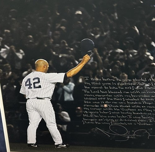 Mariano Rivera Signed 20x24 Framed Photo /42 Final Game Auto Yankees Steiner HOF