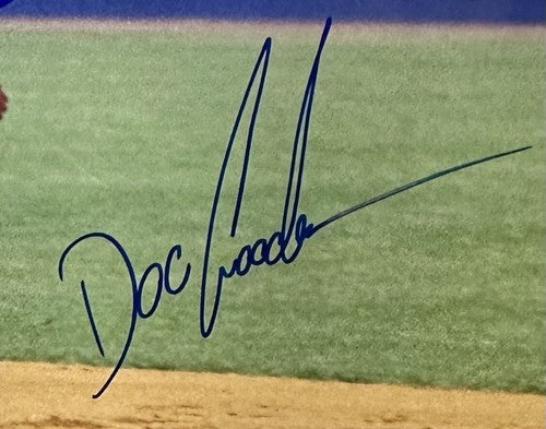Dwight Gooden Magadan Miller Signed 8x10 Type 1 Original Photo Mets Auto CBM COA