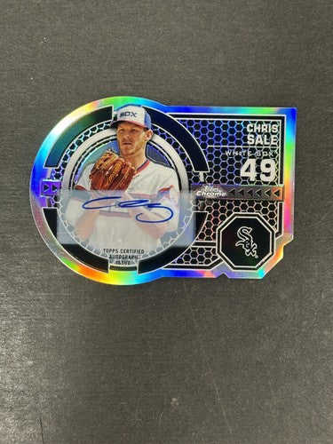 Chris Sale 2013 Topps Chrome Dynamic Skill Die-Cut Auto 2/25 Braves White Sox NM
