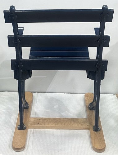 Ebbets Field Original Genuine Box Seat #4 Brooklyn Dodgers Chair Gold Plate COA