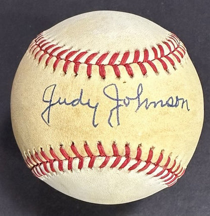 Judy Johnson Signed Official NL Baseball Bold Hof Autograph Negro League PSA COA