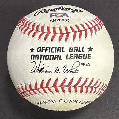 Willie Mays & McCovey Signed Official NL Baseball SF Giants Hof 500 Hr Auto PSA