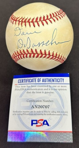 Dave DeBusschere Signed Official NL Baseball White Sox Knicks Auto PSA COA HOF