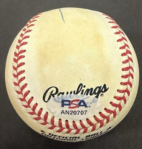Dave DeBusschere Signed Official NL Baseball White Sox Knicks Auto PSA COA HOF