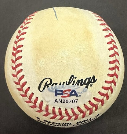 Dave DeBusschere Signed Official NL Baseball White Sox Knicks Auto PSA COA HOF