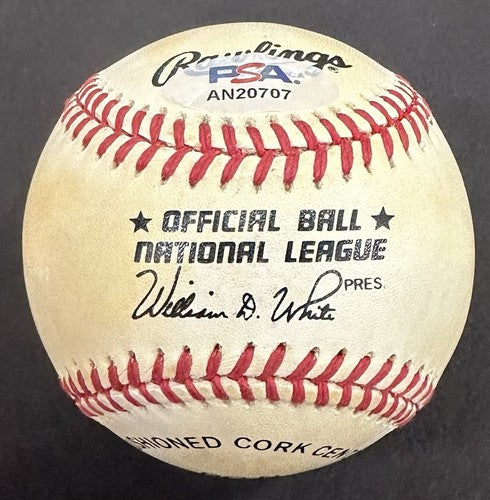 Dave DeBusschere Signed Official NL Baseball White Sox Knicks Auto PSA COA HOF