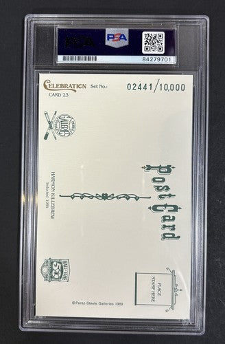 Harmon Killebrew Signed Perez-Steele Celebration Postcard PSA Autograph HOF