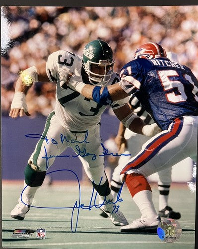 Joe Klecko Signed 8x10 Photo NY Jets To Mark Forever Gang Green Auto HOF Steiner