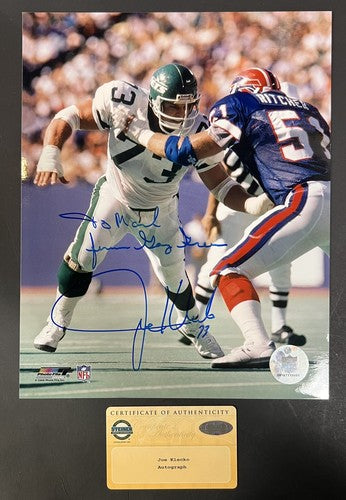 Joe Klecko Signed 8x10 Photo NY Jets To Mark Forever Gang Green Auto HOF Steiner