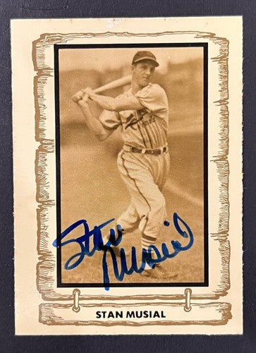 Stan Musial Signed 1980 Cramer Card Mint Bold Auto StL Cardinals HoF JSA COA