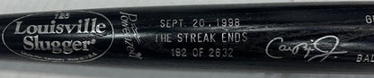 Cal Ripken Jr Signed LS Game Model Bat LE Streak 2632 Autograph Orioles #8 Holo