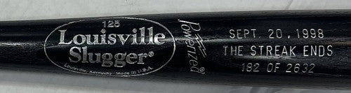 Cal Ripken Jr Signed LS Game Model Bat LE Streak 2632 Autograph Orioles #8 Holo