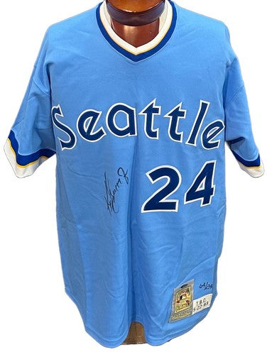 Ken Griffey Jr Signed M & NESS Auth Mariners 1993 TBC Jersey /240 Hof Auto UDA