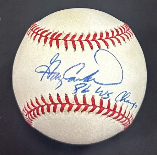 Gary Carter Signed Official NL Baseball NY Mets 86 WS Champs Bold Auto PSA HOF
