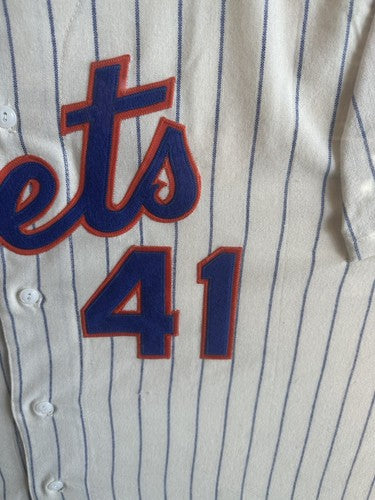 Tom Seaver Signed Framed M & Ness Authentic NY Mets Wool Jersey HOF 92 Auto COA