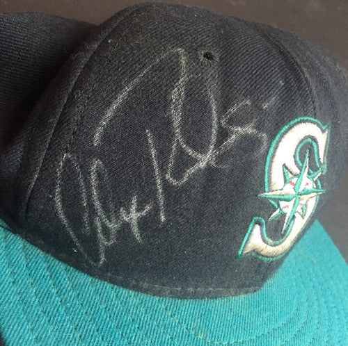 Alex Rodriguez Signed #3 Game used Mariners 1995 rookie Hat Auto W/Millcreek Coa