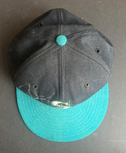 Alex Rodriguez Signed #3 Game used Mariners 1995 rookie Hat Auto W/Millcreek Coa
