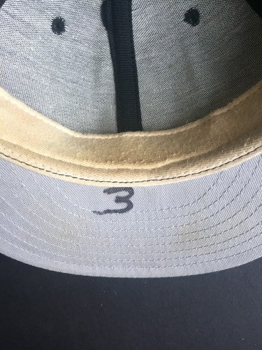 Alex Rodriguez Signed #3 Game used Mariners 1995 rookie Hat Auto W/Millcreek Coa