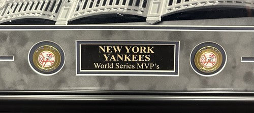 NY Yankees Stadium WS MVPs Signed 20x24 Framed Photo Rivera Ford Auto Fanatics
