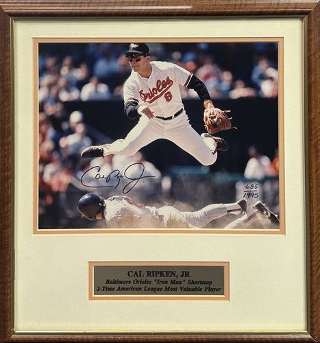 Cal Ripken Jr Signed 11x14 Framed Photo Baltimore Orioles LE Auto CBM COA HOF