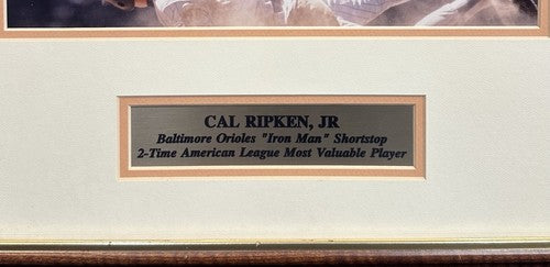 Cal Ripken Jr Signed 11x14 Framed Photo Baltimore Orioles LE Auto CBM COA HOF