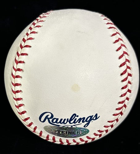 Julio Franco Official MLB Signed Auto Baseball Authentic Steiner Mets Indians