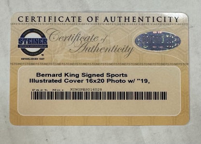 Bernard King signed 16x20 photo framed Knicks HOF Points Auto Fanatics Steiner