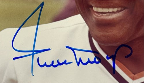 Willie Mays Signed 8x10 Vintage Color Photo SF Giants Bold Autograph PSA COA HOF