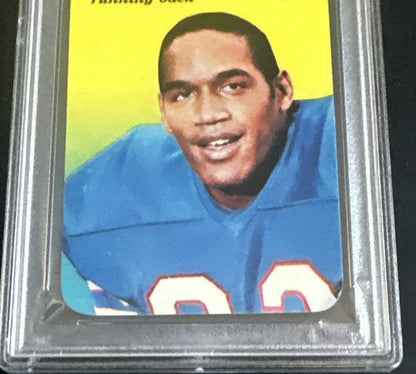 O.J SIMPSON 1970 Topps Super Glossy Rookie #22 Rc PSA 7 NM Near Mint BILLS Hof