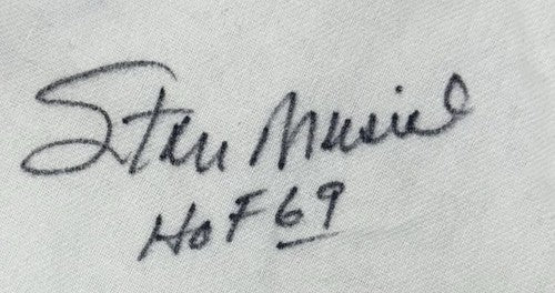Stan Musial Signed Cardinals M+Ness Authentic 1944 Wool Jersey HOF 69 Auto PSA