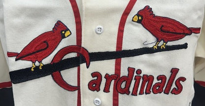 Stan Musial Signed Cardinals M+Ness Authentic 1944 Wool Jersey HOF 69 Auto PSA