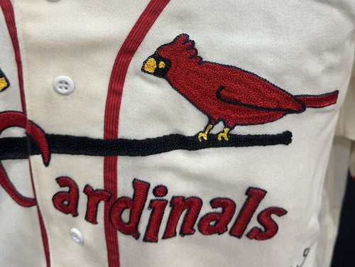 Stan Musial Signed Cardinals M+Ness Authentic 1944 Wool Jersey HOF 69 Auto PSA