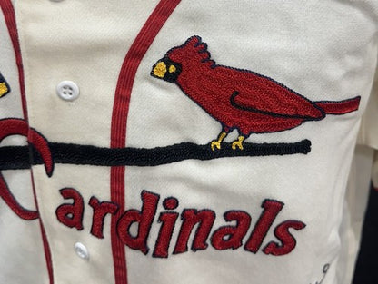 Stan Musial Signed Cardinals M+Ness Authentic 1944 Wool Jersey HOF 69 Auto PSA