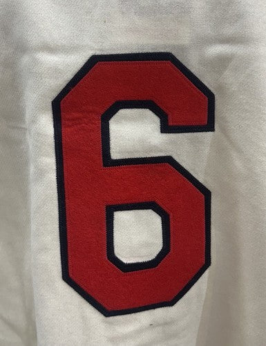 Stan Musial Signed Cardinals M+Ness Authentic 1944 Wool Jersey HOF 69 Auto PSA