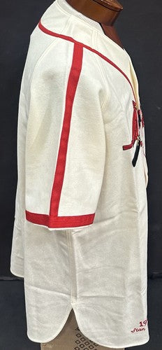 Stan Musial Signed Cardinals M+Ness Authentic 1944 Wool Jersey HOF 69 Auto PSA