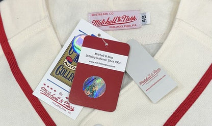 Stan Musial Signed Cardinals M+Ness Authentic 1944 Wool Jersey HOF 69 Auto PSA