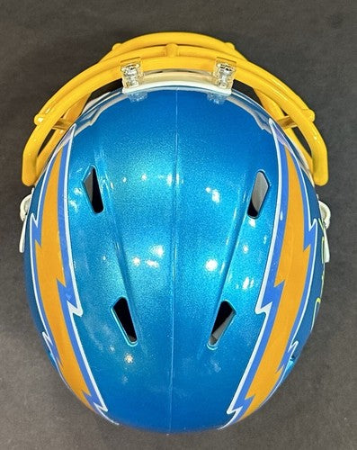 Justin Herbert Signed LA Chargers Flash Mini Helmet Autograph Fanatics BAS COA