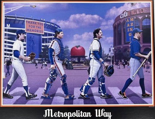Metropolitan Way Mets Framed 16x20 Photo Seaver Carter Piazza Wright Shea Citi
