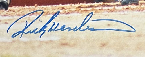 Rickey Henderson Signed 8x10 Photo Yankees To Richie Best Wishes Auto HOF Coa
