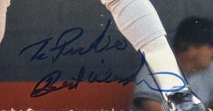 Rickey Henderson Signed 8x10 Photo Yankees To Richie Best Wishes Auto HOF Coa