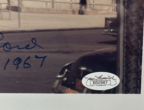 Yankees Signed 16x20 Framed Photo Yankee Stadium 34 Auto Mickey Mantle HOF Jsa