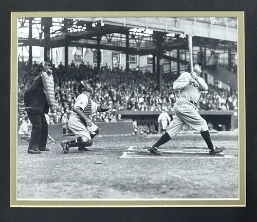 Babe Ruth Signed Vintage Postcard Framed Ny Yankees #3 Mint Cut HOF Auto JSA LOA