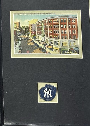 Babe Ruth Signed Vintage Postcard Framed Ny Yankees #3 Mint Cut HOF Auto JSA LOA