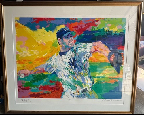 Roger Clemens Signed Framed 27x36 Leroy Neiman Serigraph /325 Yankees Auto COA