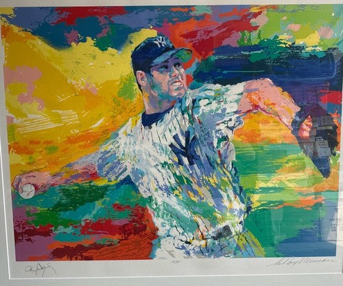 Roger Clemens Signed Framed 27x36 Leroy Neiman Serigraph /325 Yankees Auto COA