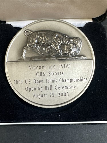 2003 US OPEN TENNIS Championship  Opening Bell NYSE Medallion 3” ANDY RODDICK