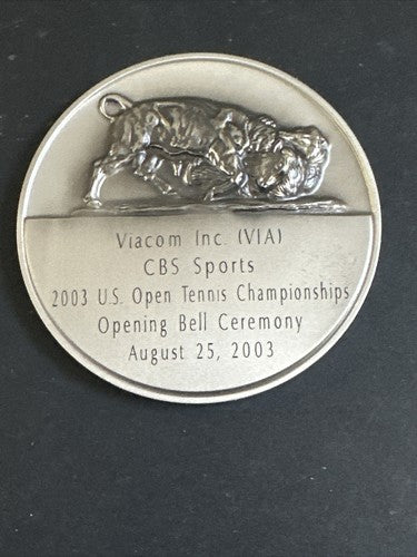 2003 US OPEN TENNIS Championship  Opening Bell NYSE Medallion 3” ANDY RODDICK