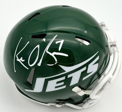 Ken O’Brien Signed NY Jets # 1 Pick Throwback Speed Mini Helmet #7 Autograph JSA