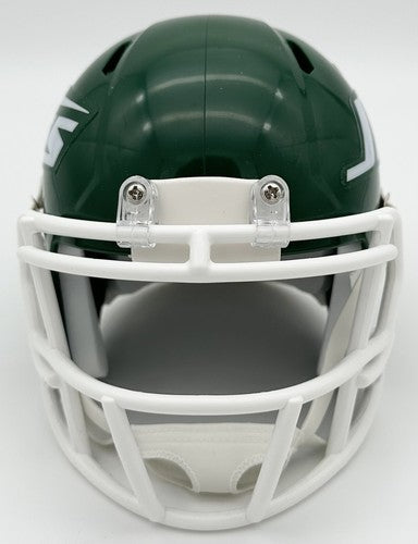 Ken O’Brien Signed NY Jets # 1 Pick Throwback Speed Mini Helmet #7 Autograph JSA
